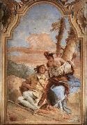 Giovanni Battista Tiepolo Angelica Carving Medoro's Name on a Tree oil painting reproduction